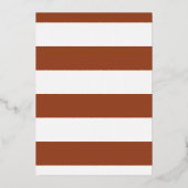 ラストイニシャルモダン写真保存日時 箔招待状 (裏面)