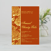 ラストエレガントボタニカルチャリティーイベントガラパーティー 箔招待状 (立ち正面)