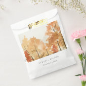 ラストオレンジイエローオータム秋ツリ結婚ーズ フェイバーバッグ (封をした状態)