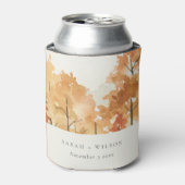 ラストオレンジイエローオータム秋ツリ結婚ーズ 缶クーラー (缶正面)