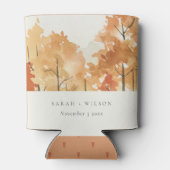 ラストオレンジイエローオータム秋ツリ結婚ーズ 缶クーラー (裏面)