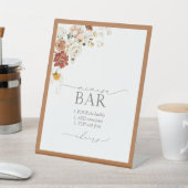 ラストオレンジエレガントブライダルシャワーミモサバー 台座サイン (インサイチュ)