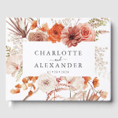 ラストオレンジテラコッタフローラウォーター結婚カラー ゲストブック (正面)