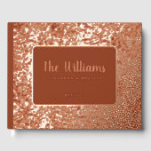 ラストオレンジフォイルゲストブックフォトゲストブックユニーク ゲストブック (正面)