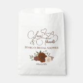ラストオレンジボホフローララブ感謝していブライダルシャワー フェイバーバッグ (正面)