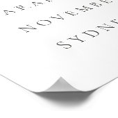 ラストオレンジボホフローラレインボーベビーシャワーウェルカム ポスター (角)