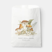 ラストオレンジマッシュルームファーンリーフブライダルシャワー フェイバーバッグ (正面)