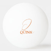 ラストオレンジモノグラムの卓球ラケット 卓球ボール (裏面)