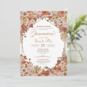 ラストオレン葉ジオータムフォールルフローラキンセアニェラ  招待状 (スタンド正面)