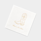 ラストカスタムロデオコケットボウゴールドフォイルナプキンス 箔ナプキン (左)