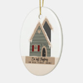 ラストクリスマスファーストカスタムホーム セラミックオーナメント (左)