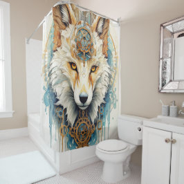 ラストクロフスティームパンクウルフ シャワーカーテン