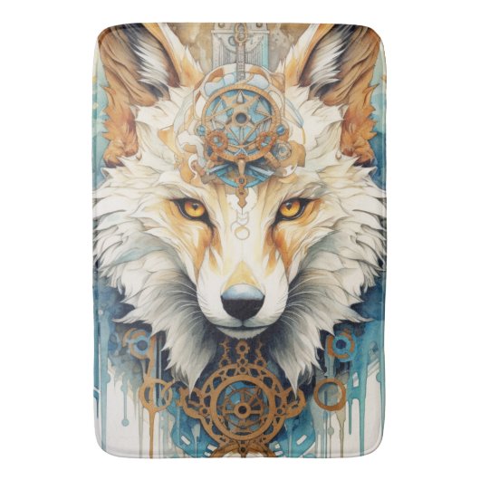 ラストクロフスティームパンクウルフ バスマット (正面縦)