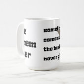 ラストコーナーでの勝利、決して上与えへの勝利 コーヒーマグカップ (正面左)