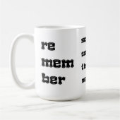 ラストコーナーでの勝利、決して上与えへの勝利 コーヒーマグカップ (左)