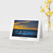 ラストサーフ・オブ・ザ・デイ – あなたの損失に悔やみや弔慰で カード (黄色い花)
