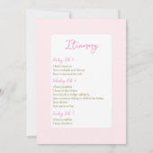 ラストシュレッドウィンタースキーバチェロレッテ 招待状 (裏面)