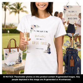 ラストスイングは結婚指輪の前にゴルフバチェラー女子会花嫁 Tシャツ