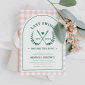 ラストスイングウィザーズリングや輪ゴルフブライダルシャワー 招待状