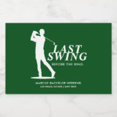 ラストスイングウィザーズリングや輪ゴルフ学士 リキュールボトルラベル (シングルラベル)