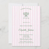 ラストスイングカントリークラブストライプのブライダルシャワー 招待状 (正面)