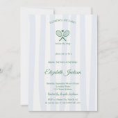 ラストスイングカントリークラブブルーストライプのブライダルシャワー 招待状 (正面)