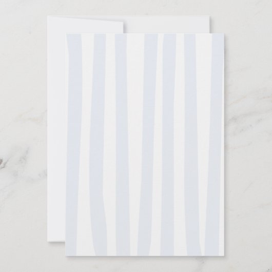 ラストスイングカントリークラブブルーストライプのブライダルシャワー 招待状 (裏面)