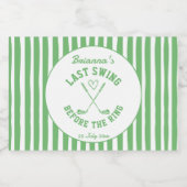 ラストスイングゴルフカントリークラブバチェロレッテの好意 スパークリングワインラベル (シングルラベル)