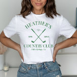 ラストスイングゴルフカントリークラブバチェロレッテ Tシャツ<br><div class="desc">可愛いテニスをテーマにしたバッハパーティー!コレクションの一部！</div>