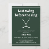 ラストスイングゴルフスタイリッシュバチュラーパーティ 招待状 (正面)