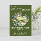 ラストスイングゴルフバチェロレッテ週末パーティー 招待状 (スタンド正面)