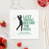 ラストスイングザゴフリングや輪バチュラーパーティ スタンダードランチョンナプキン (インサイチュ)