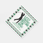 ラストスイングザゴフリングや輪バチュラーパーティ スタンダードランチョンナプキン (角)