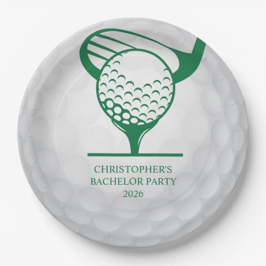 ラストスイングザゴフリングや輪バチュラーパーティ ペーパープレート (正面)