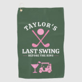 ラストスイングザゴルフゴリングや輪バチェロレッテ ゴルフタオル (正面)