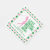 ラストスイングザゴルフゴリングや輪バチェロレッテ スタンダードランチョンナプキン (角)