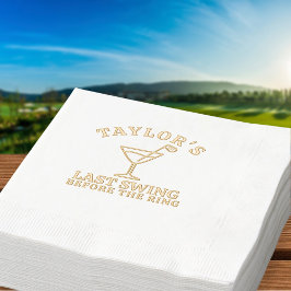 ラストスイングザゴルフゴリングや輪バチェロレッテ 箔ナプキン