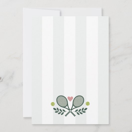 ラストスイングザテニスリングや輪ブライダルシャワー 招待状 (裏面)