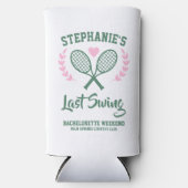 ラストスイングテニスカントリークラブバチェロレッテ スリム缶クーラー (正面)