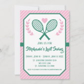 ラストスイングテニスカントリークラブバチェロレッテ 招待状 (正面)