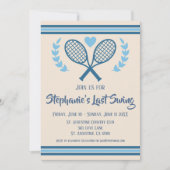 ラストスイングテニスカントリークラブバチェロレッテ 招待状 (正面)