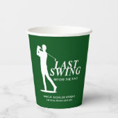 ラストスイングビフォアザリングゴルフバチュラー 紙コップ (裏面)