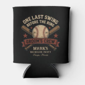 ラストスイングベースボールバチェラーパーティー 缶クーラー (正面)