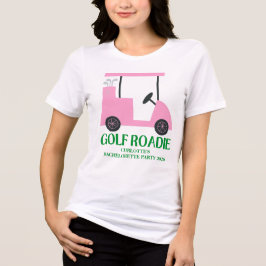ラストスウィングゴルフ バチェロレッテ ピンク グリーン トライブレンドＴシャツ