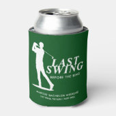 ラストスウィングビフォアザリングゴルフバチュラー 缶クーラー (缶正面)