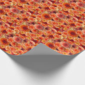 ラストスウィングビフォアザリング オレンジの花 結婚前お別れパーティー ラッピングペーパー (角)