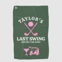 ラストスウィングビフォーザリングゴルフバチェロレッテ ゴルフタオル