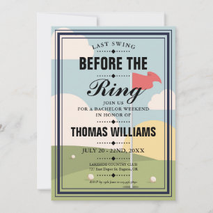ラストスウィング バチェラー ゴルフ ウィークエンド パーティ 招待状