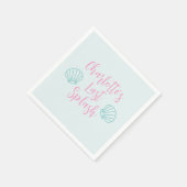 ラストスプラッシュトロピカルビーチシェルバチェロレッテ スタンダードカクテルナプキン (角)