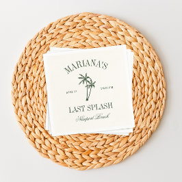 ラストスプラッシュビーチパームズバチェロレッテ スタンダードカクテルナプキン